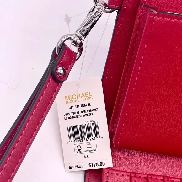 Michael Kors Double Zip Ombre Wallet Wristlet Smartphone Case - Picture 5 of 14